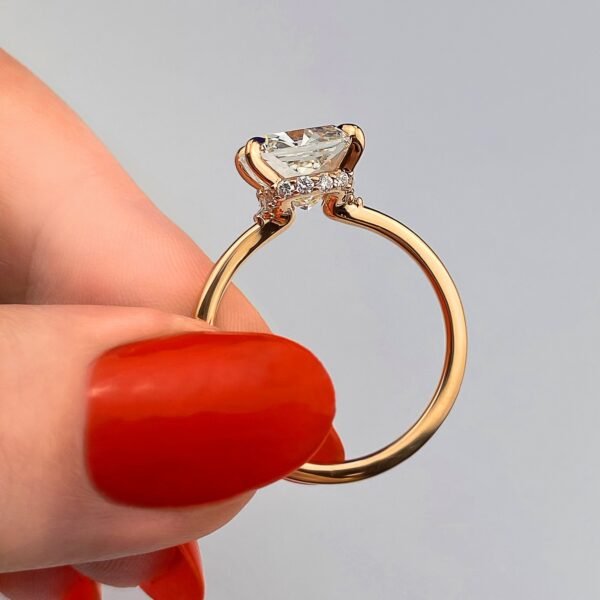 Cushion Cut Diamond Solitaire Ring - Image 22
