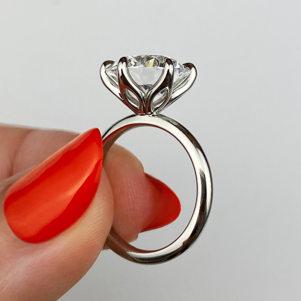 Classic Solitaire Diamond Ring with Six-Prong Setting - Image 28