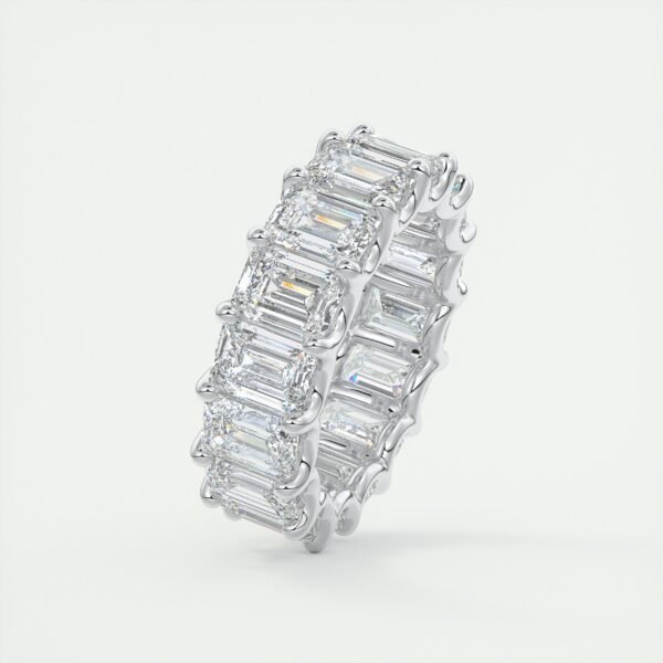 Emerald Cut Diamond Eternity Band - Image 3