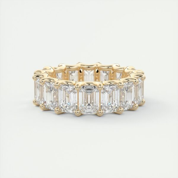 Emerald Cut Diamond Eternity Band - Image 4