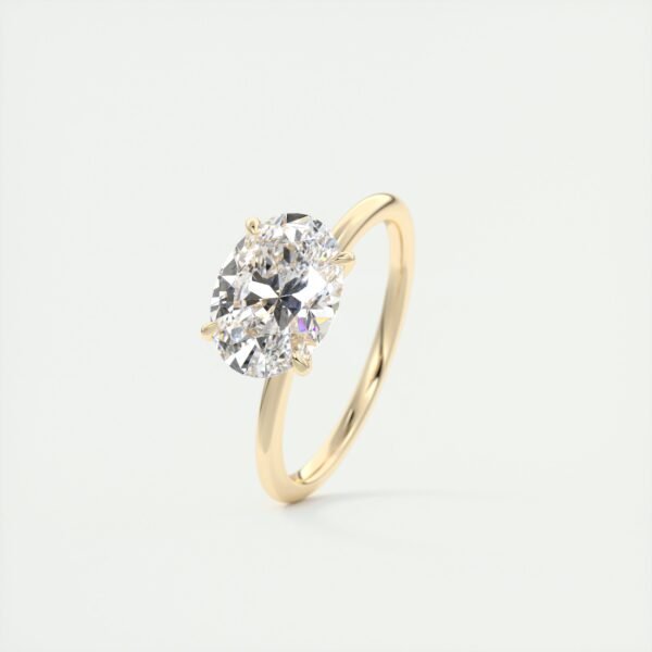 Oval Diamond Solitaire Ring - Image 50