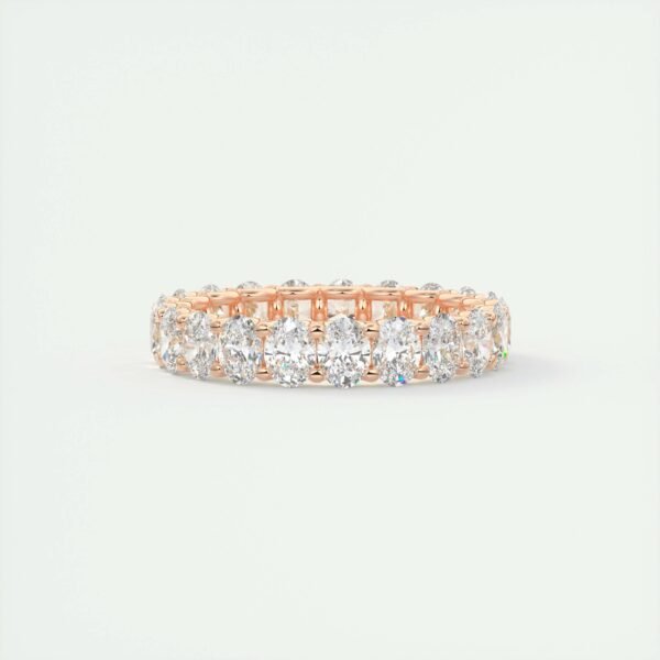 Classic Oval Diamond Eternity Band - Image 2