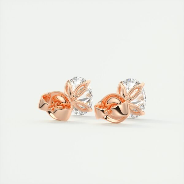 3 Carat Oval Lab Diamond Stud Earrings - Image 7