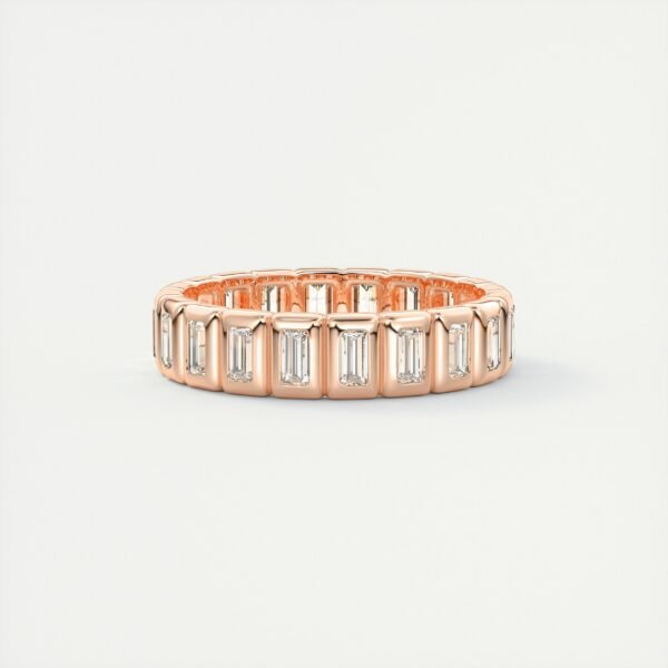 Classic Emerald Cut Diamond Eternity Band