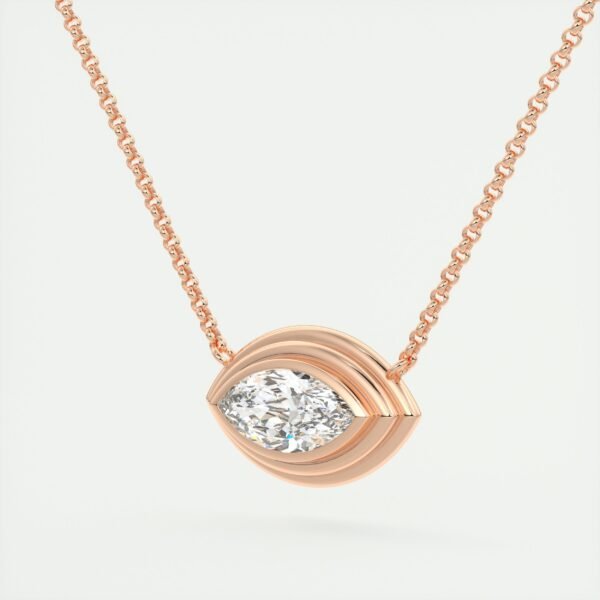 Marquise Diamond Eye Pendant - Image 2