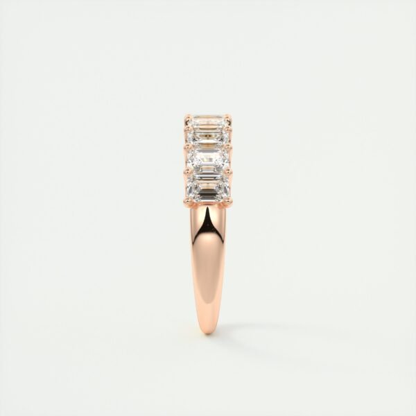 Classic Emerald Cut Diamond Eternity Band