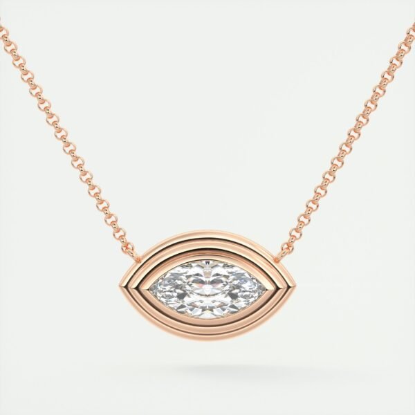 Marquise Diamond Eye Pendant - Image 3
