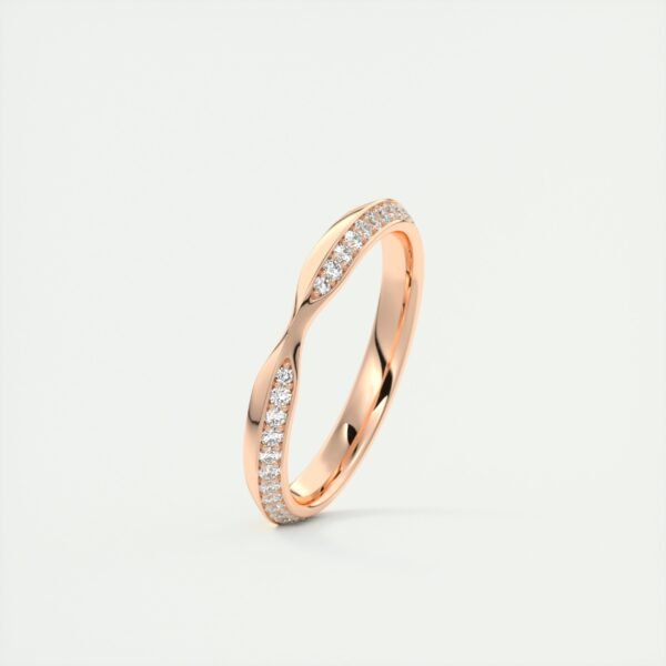 Wavy Diamond Eternity Band