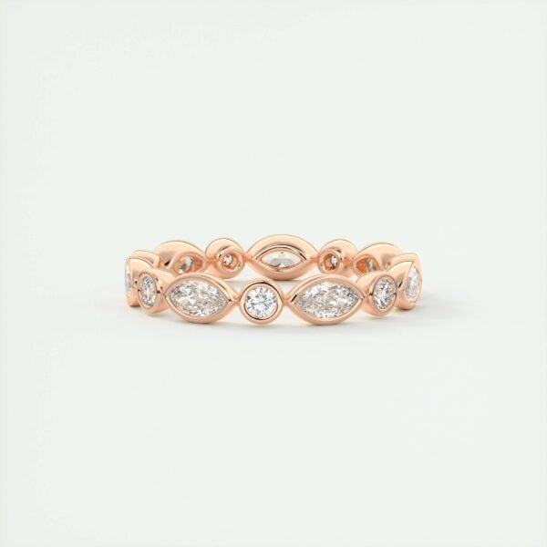 Mixed Cut Diamond Eternity Band - Image 2