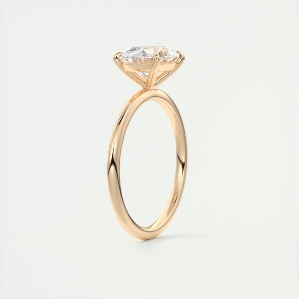 Oval Diamond Solitaire Ring - Image 23