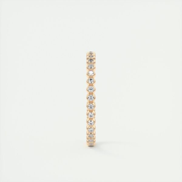 Classic Beaded Diamond Eternity Band - Image 2