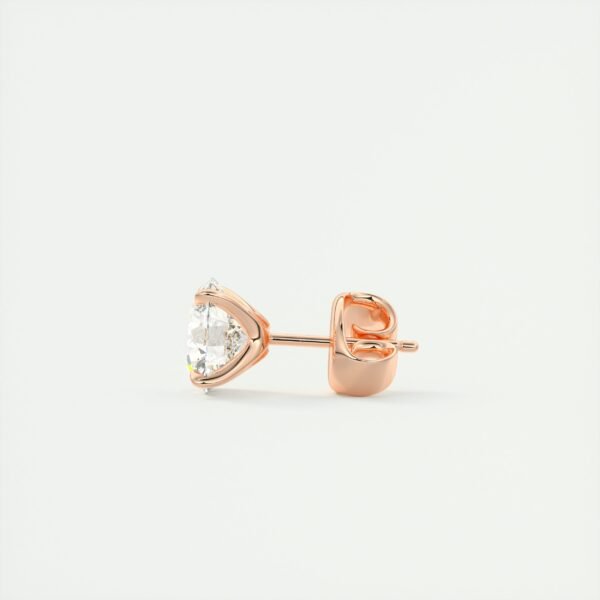 1.5 Carat Round Brilliant Cut Lab Diamond Stud Earrings - Image 3