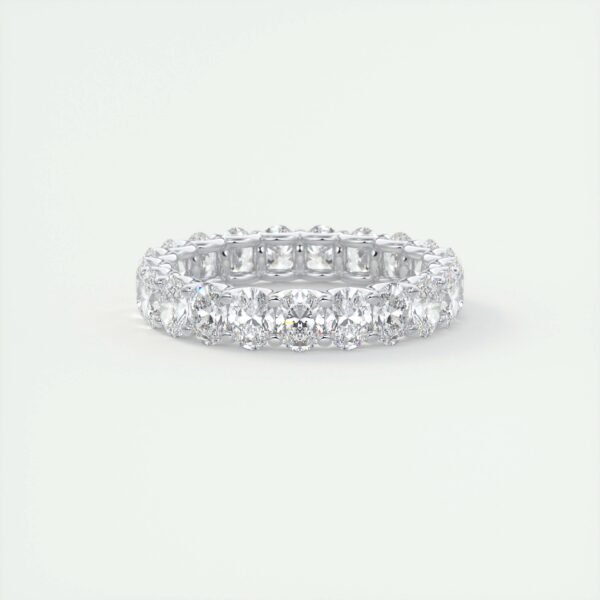 Classic Oval Diamond Eternity Band - Image 4