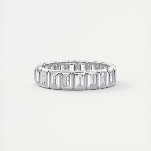 Classic Emerald Cut Diamond Eternity Band - Image 3