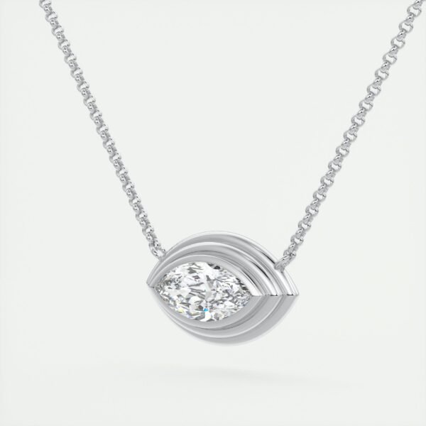 Marquise Diamond Eye Pendant - Image 7