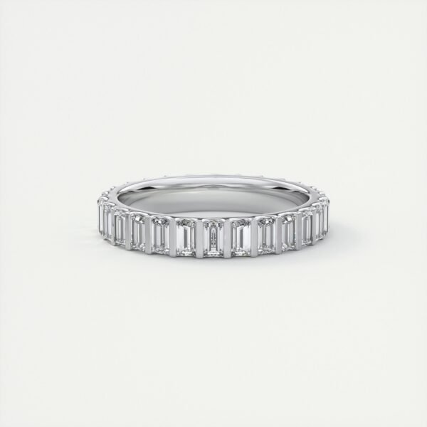 Classic Emerald Cut Diamond Eternity Band - Image 3