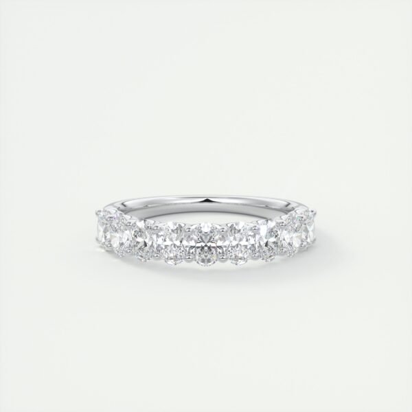 Classic Oval Diamond Eternity Band - Image 3