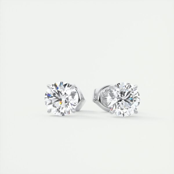 1.5 Carat Round Brilliant Cut Lab Diamond Stud Earrings - Image 6