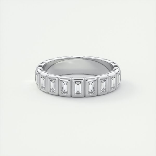 Classic Emerald Cut Diamond Eternity Band - Image 3