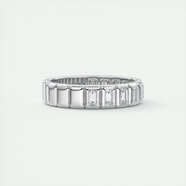 Classic Emerald Cut Diamond Eternity Band - Image 4