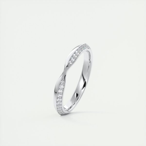 Wavy Diamond Eternity Band - Image 2