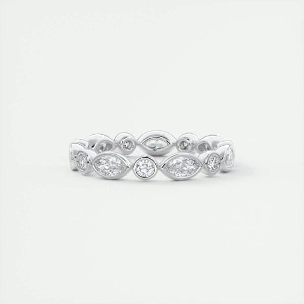 Mixed Cut Diamond Eternity Band - Image 4