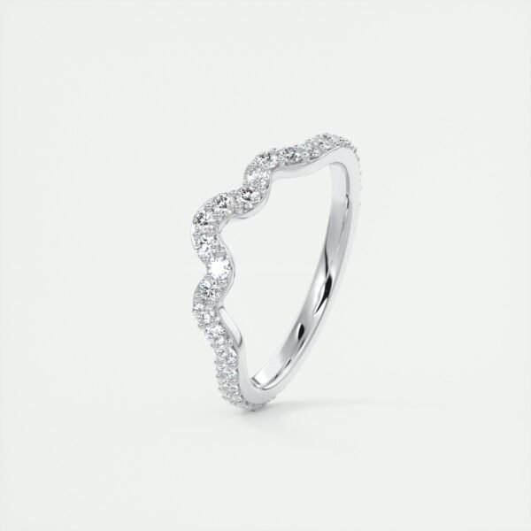 Wavy Cloud Diamond Eternity Band - Image 4