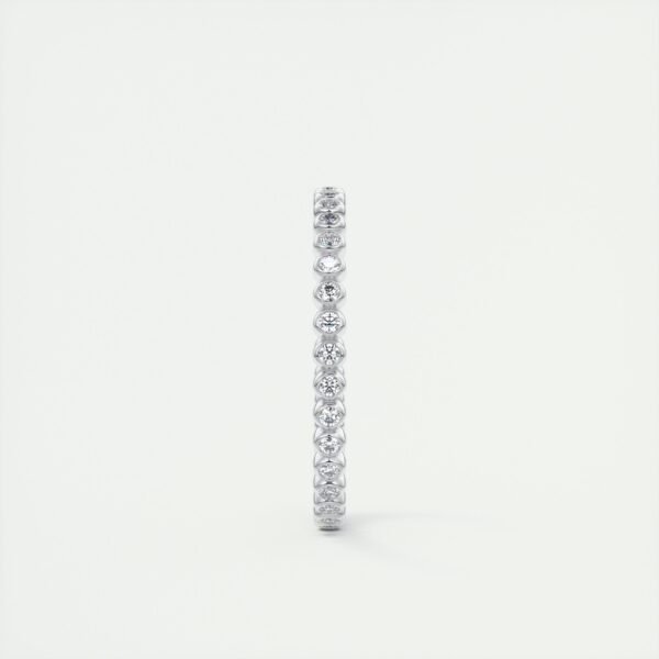 Classic Beaded Diamond Eternity Band - Image 4