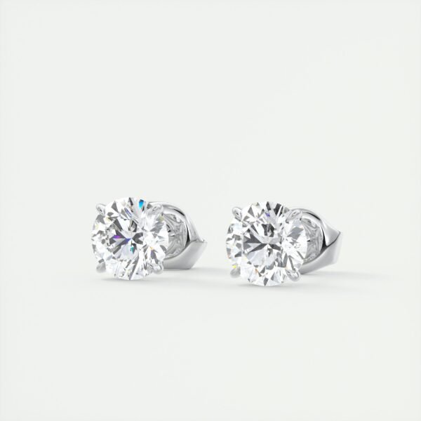 1.5 Carat Round Brilliant Cut Lab Diamond Stud Earrings - Image 8