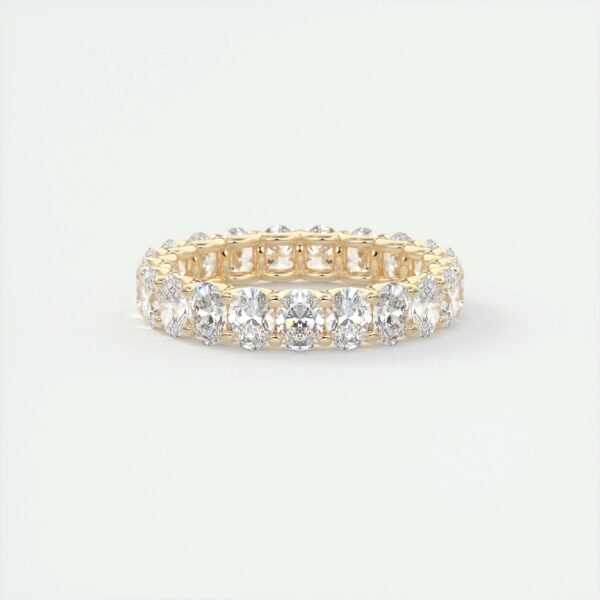 Classic Oval Diamond Eternity Band - Image 6