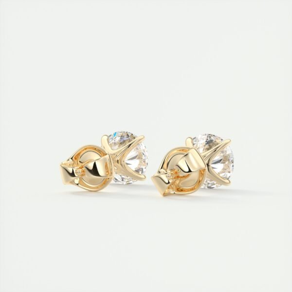 1.5 Carat Round Brilliant Cut Lab Diamond Stud Earrings - Image 9