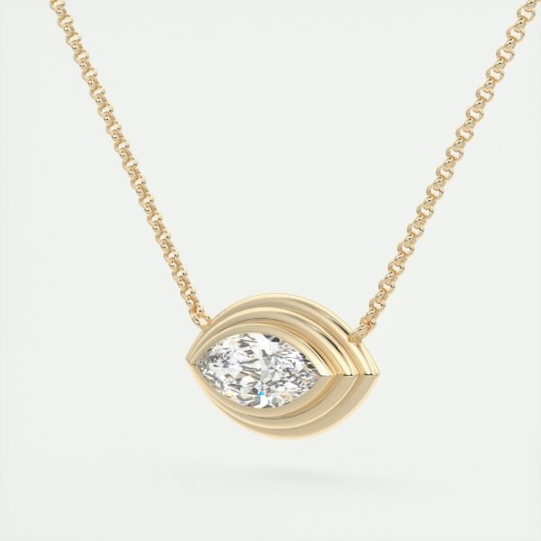Marquise Diamond Eye Pendant - Image 11