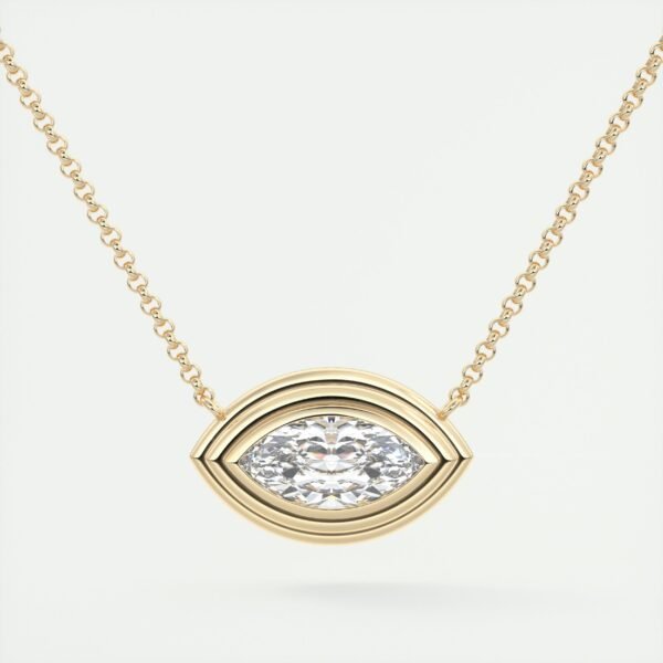 Marquise Diamond Eye Pendant - Image 12