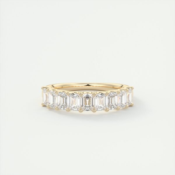 Classic Emerald Cut Diamond Eternity Band - Image 6