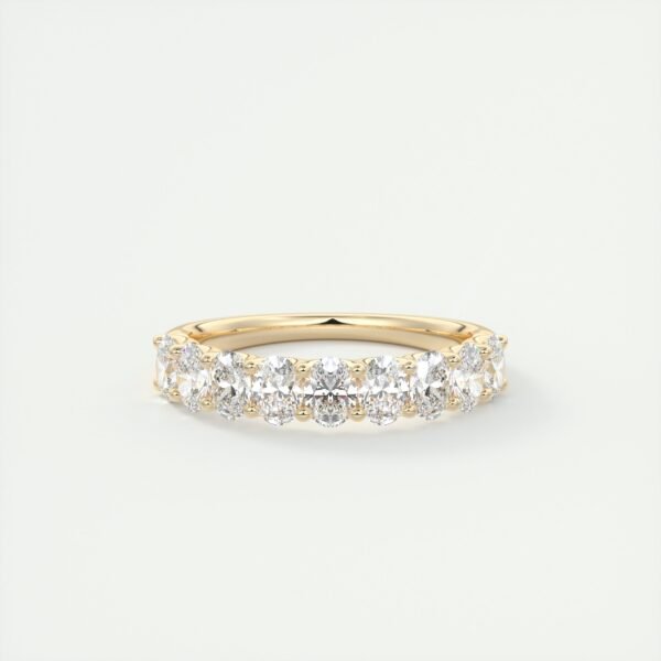 Classic Oval Diamond Eternity Band - Image 5