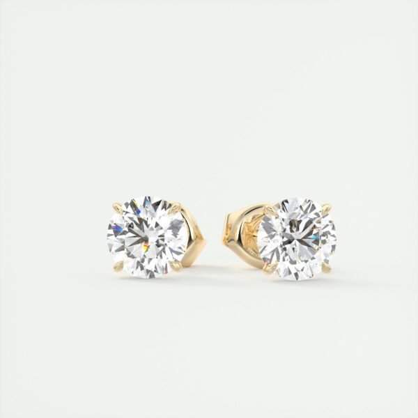 1.5 Carat Round Brilliant Cut Lab Diamond Stud Earrings - Image 10