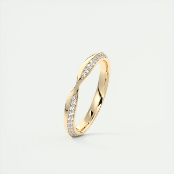 Wavy Diamond Eternity Band - Image 3