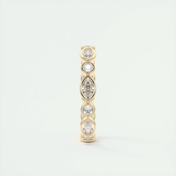 Mixed Cut Diamond Eternity Band - Image 5