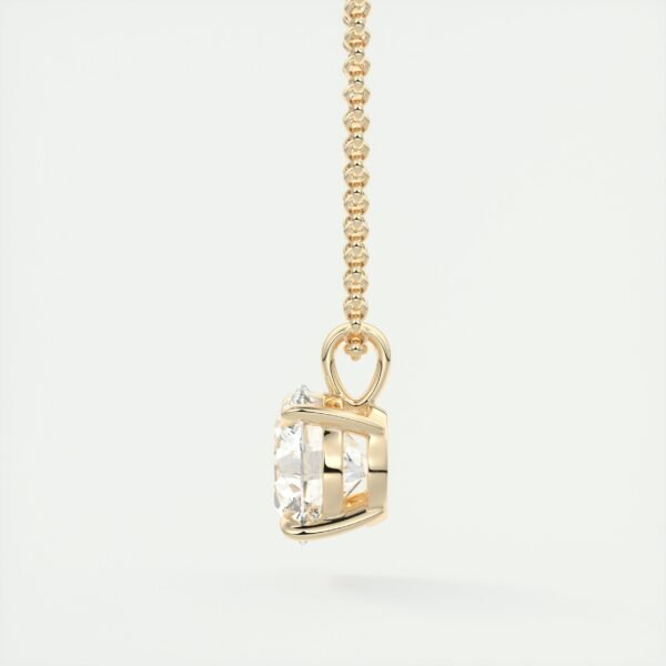Solitaire Round Diamond Pendant - Image 13